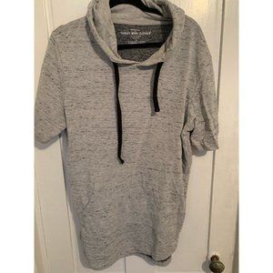 tunic length short sleeve sweatshirt